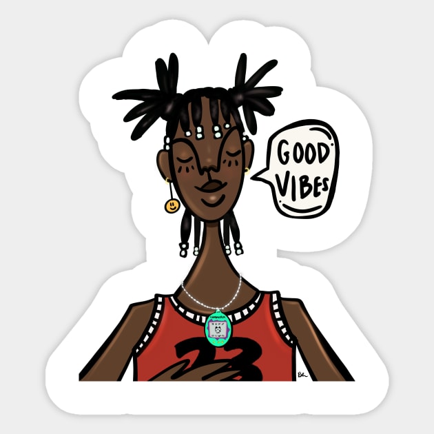 Good Vibes Sticker by bananapeppersart